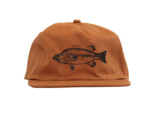 Load image into Gallery viewer, Black Bass Strapback Hat \ Clay
