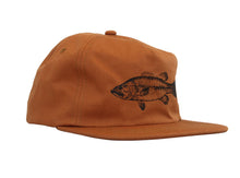 Load image into Gallery viewer, Black Bass Strapback Hat \ Clay
