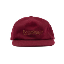 Load image into Gallery viewer, Skunk Insurance Strapback Hat \ Maroon
