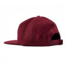 Load image into Gallery viewer, Skunk Insurance Strapback Hat \ Maroon
